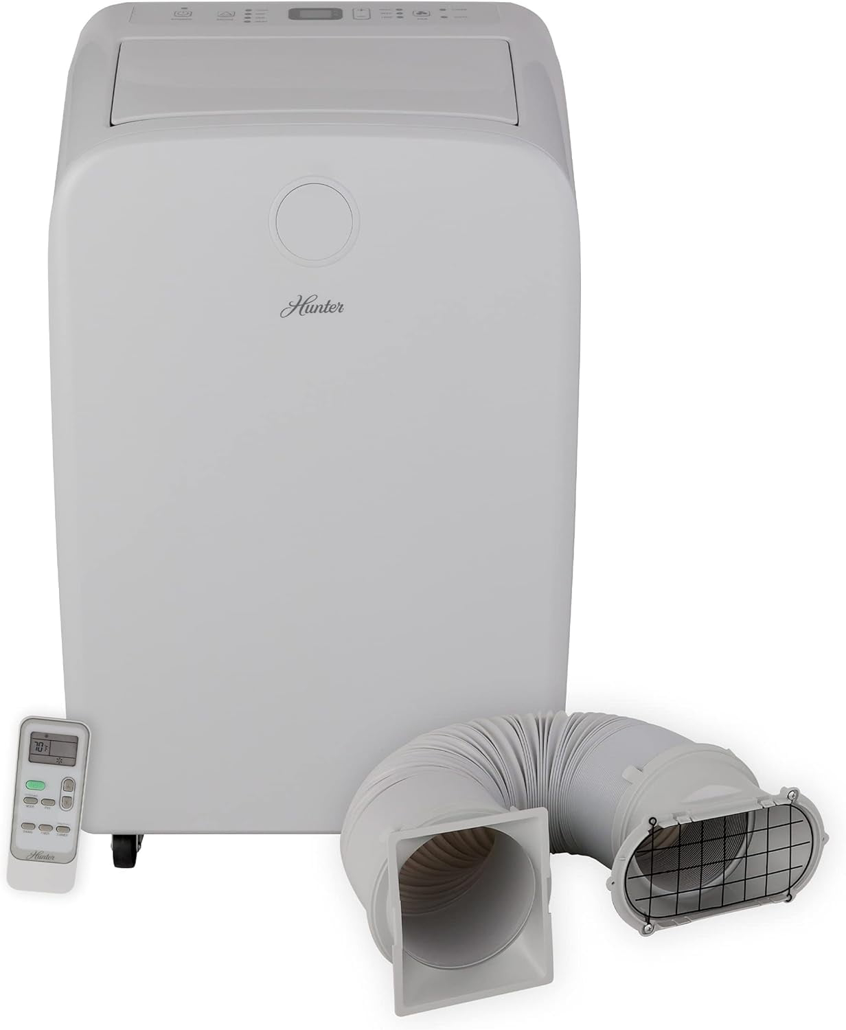 Hunter Fan 10000 BTU (8000 SACC DOE) 450 Sq Ft Portable Dual Heater/Air Conditioner, White