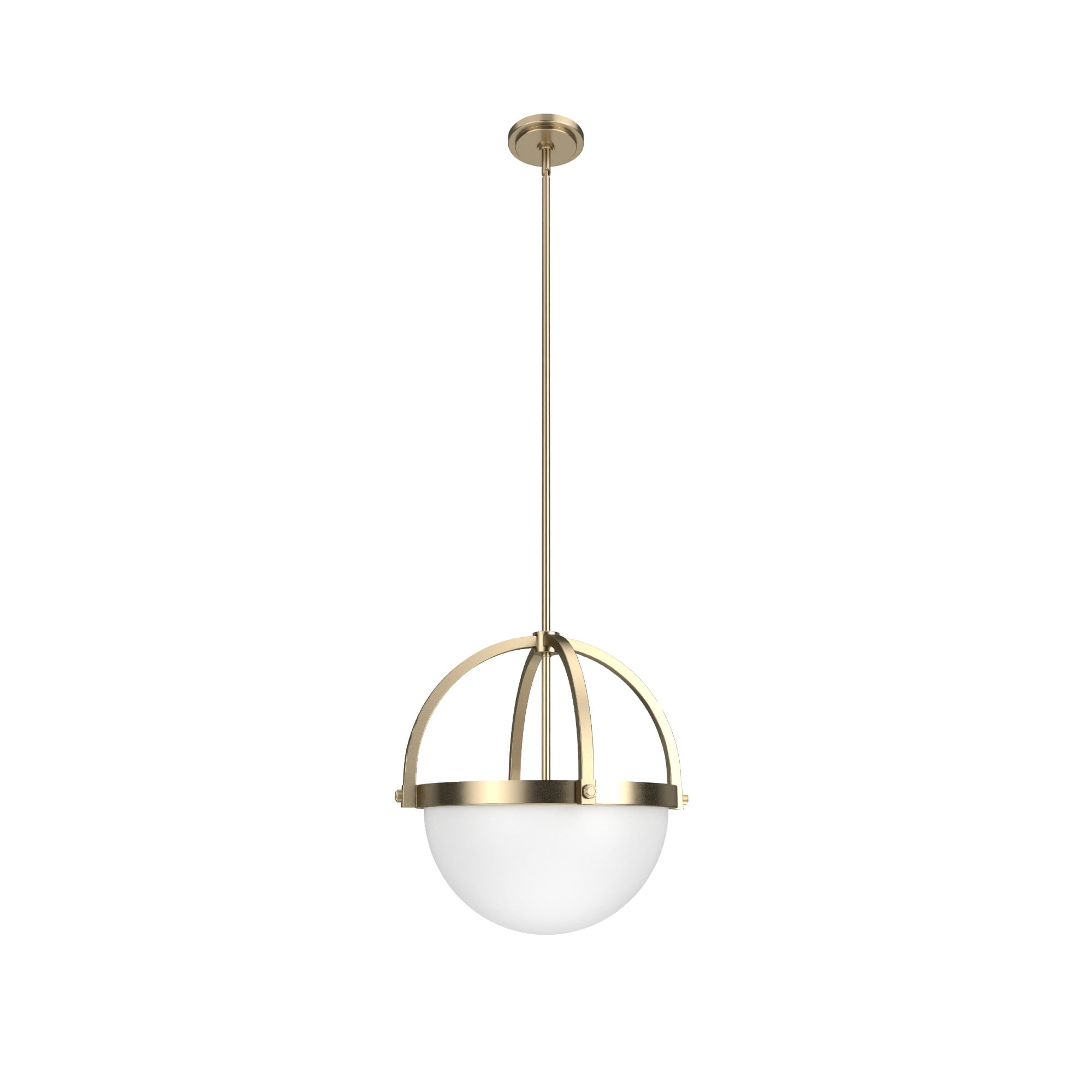 Hunter - Wedgefield 3-light Alturas Gold, Medium Size Pendant Light, Dimmable, Formal Style, Sphere Shaped, for Bedrooms, Kitchens, Dining, Living Rooms - 19236