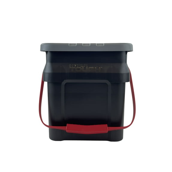Hyper Tough 5 Gallon Heavy Duty Plastic Material Bucket Tote, Black, Adult