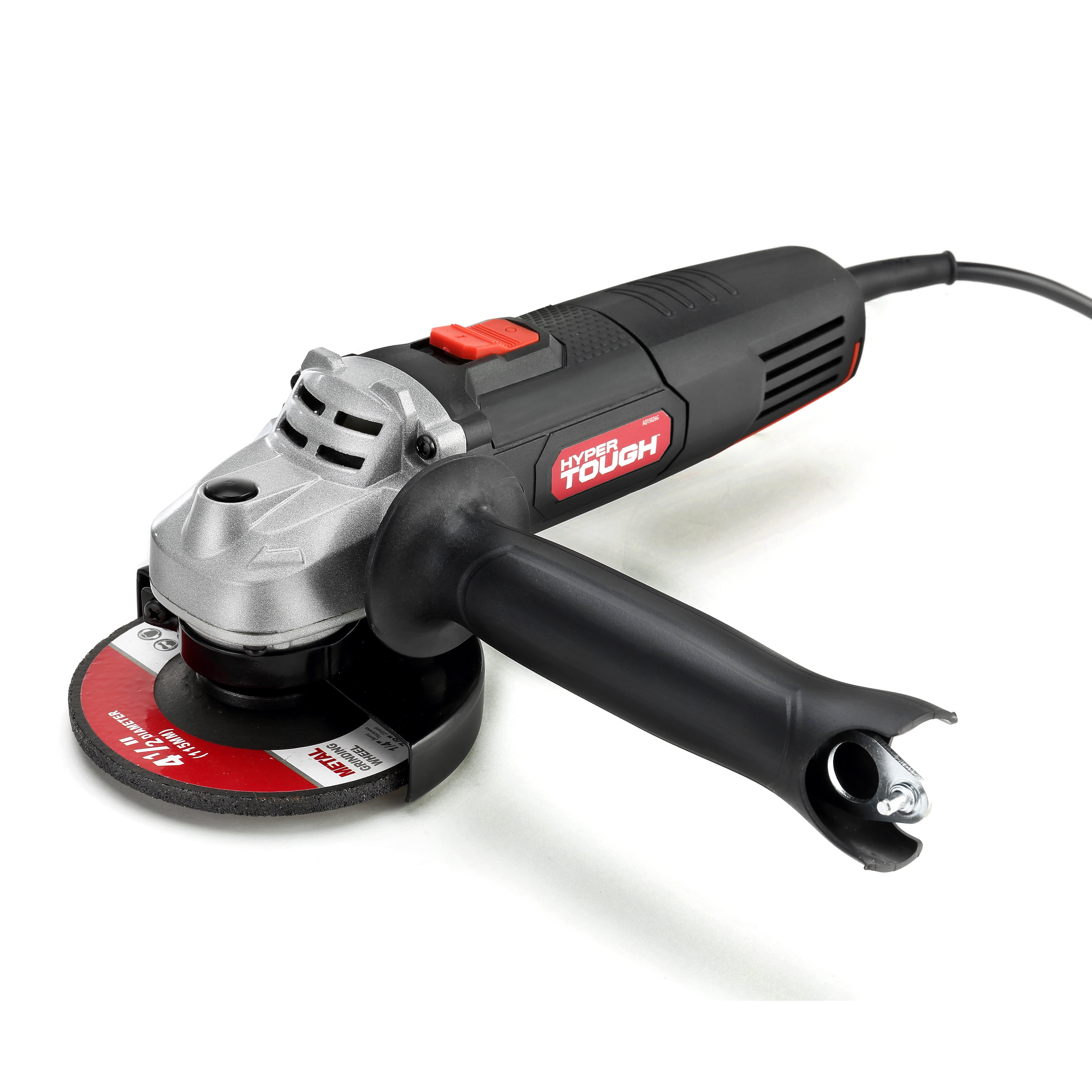 Hyper Tough 6 Amp Corded Angle Grinder with Handle, Adjustable Guard, 4-1/2 inch Grinding Wheel & Wrench,  New Condition