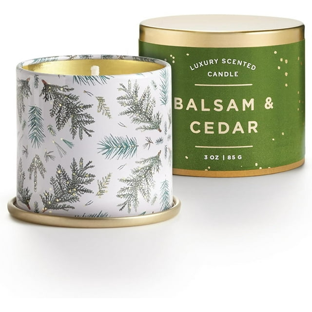 ILLUME Noble Holiday Balsam & Cedar Soy Candle, Small Tin