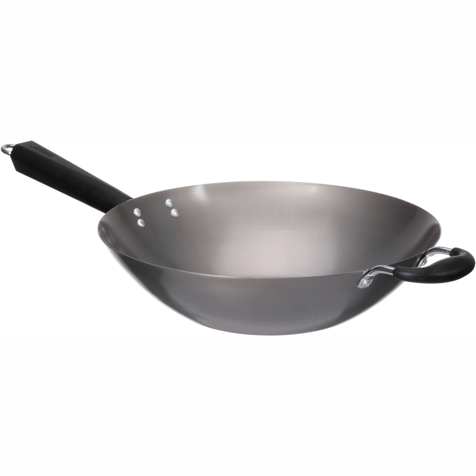 IMUSA 14in Carbon Steel Wok with Cool Touch Handles