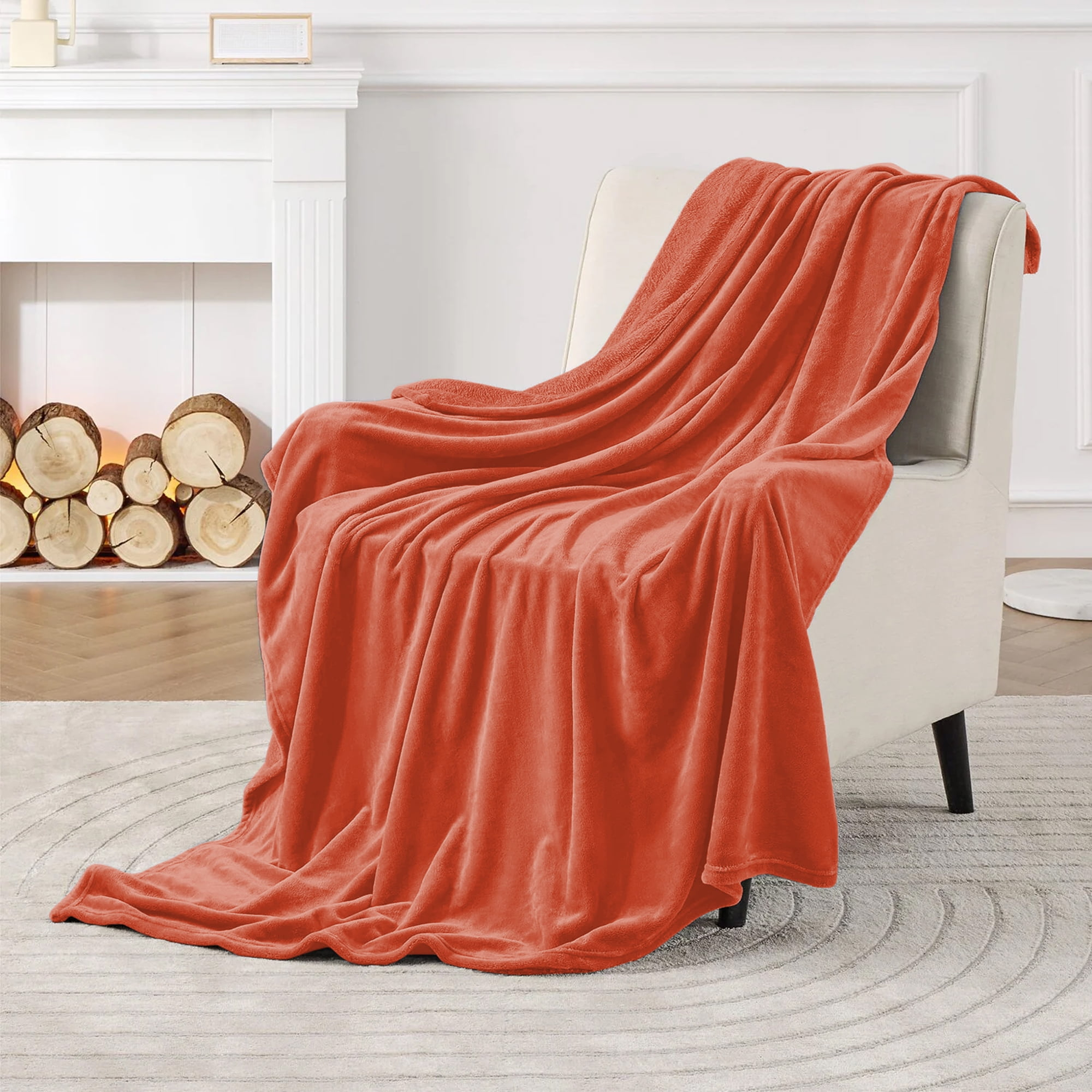 IMPERIAL HOMEWARE LONDON LIMITED Reversible Mink Faux Plush Fur Fleece Blanket