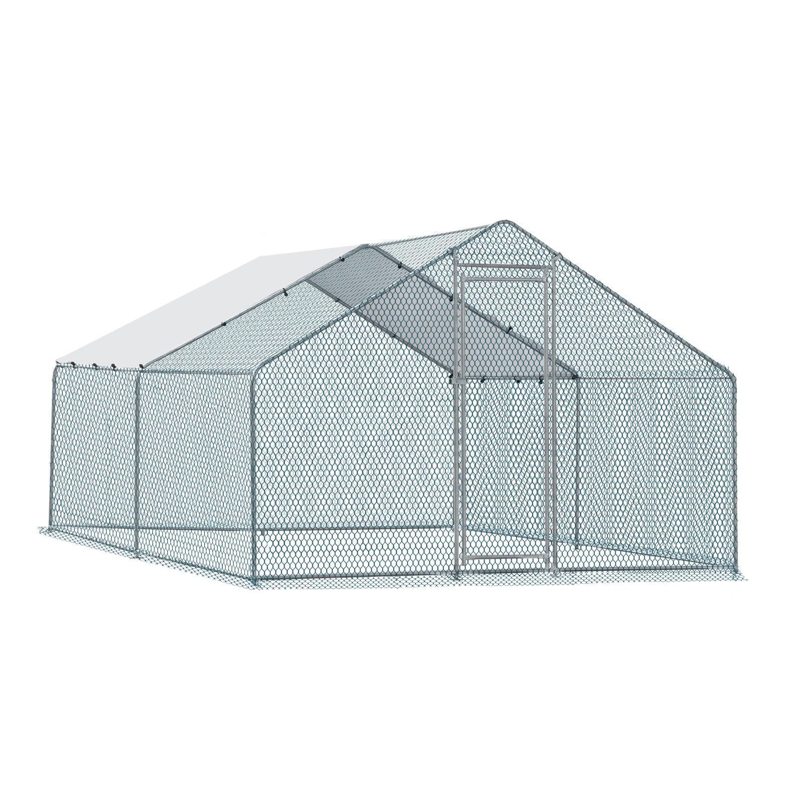 UBesGoo Large Metal Chicken Coops Chicken Cage House Hen House 13 ft x 10 ft