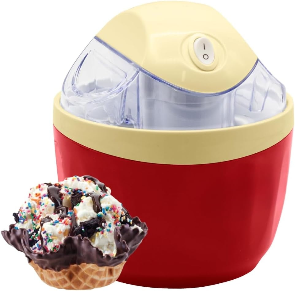 Ice Cream Maker Machine for Ice Cream, Gelato, Sorbet, Frozen Yogurt with Mixing Bowl- 1 pint