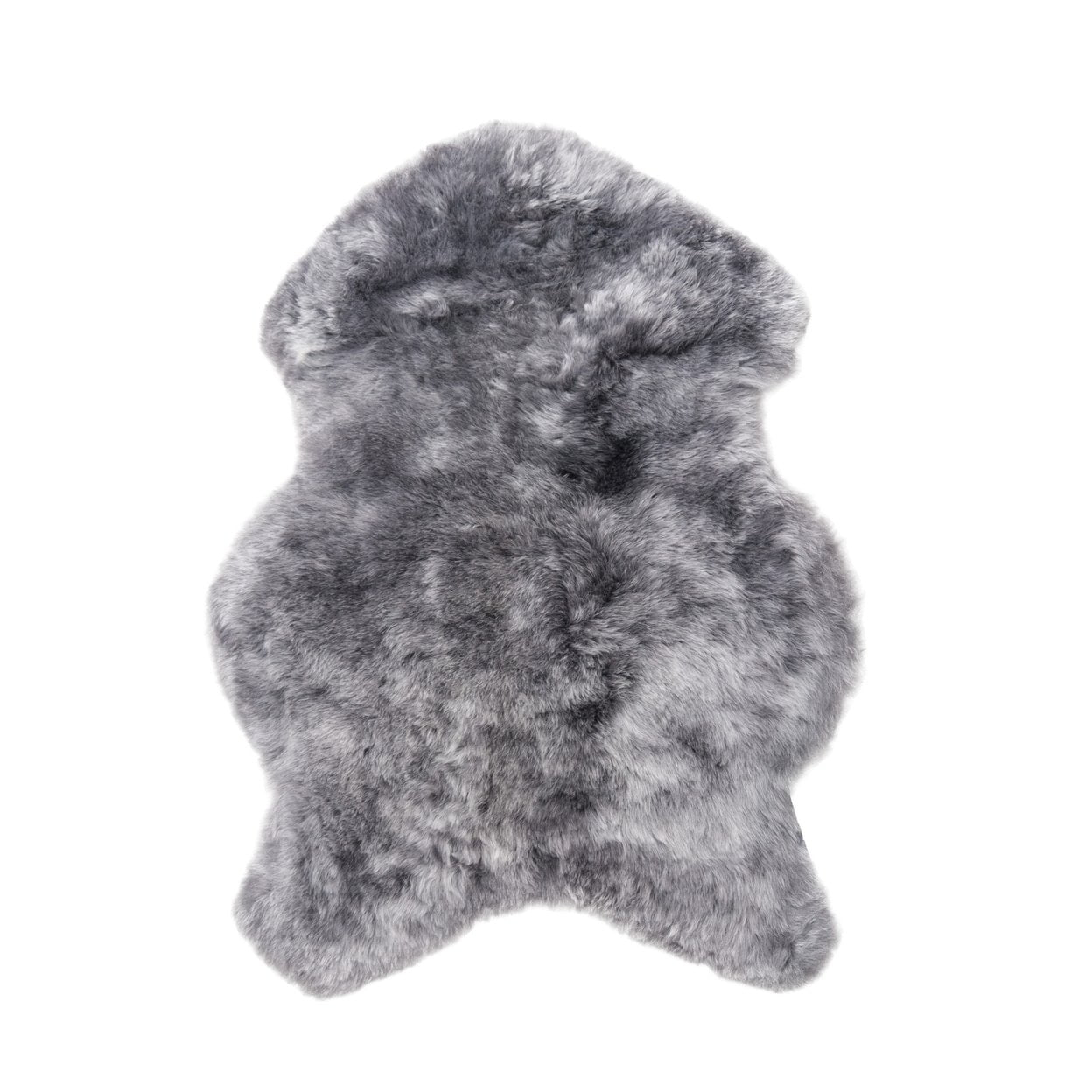 Icelandic Sheepskin Rug 2x3 Grey Brisa Short-Haired Single Sheared 100% Wool