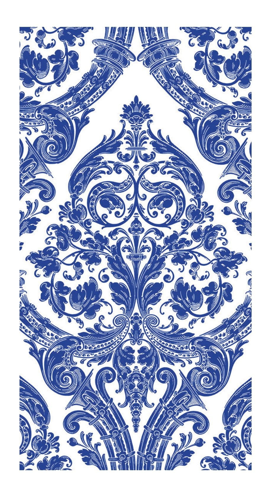 Ideal Home Range 16-Count 3-Ply Paper Guest Towel Napkins, Blue Grandeur