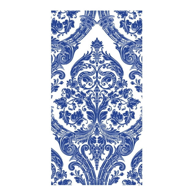 Ideal Home Range 16-Count 3-Ply Paper Guest Towel Napkins, Blue Grandeur