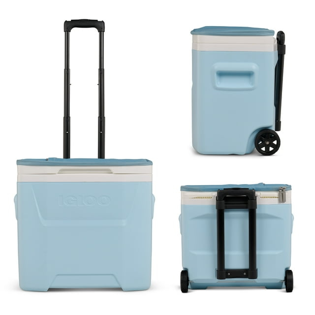 Igloo 28 QT Laguna for Her Soft Top Cooler with Wheels, Powder Blue