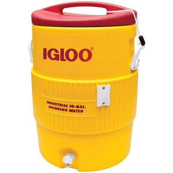 385-4101 400 Series Coolers, 10 gal, Red/Yellow
