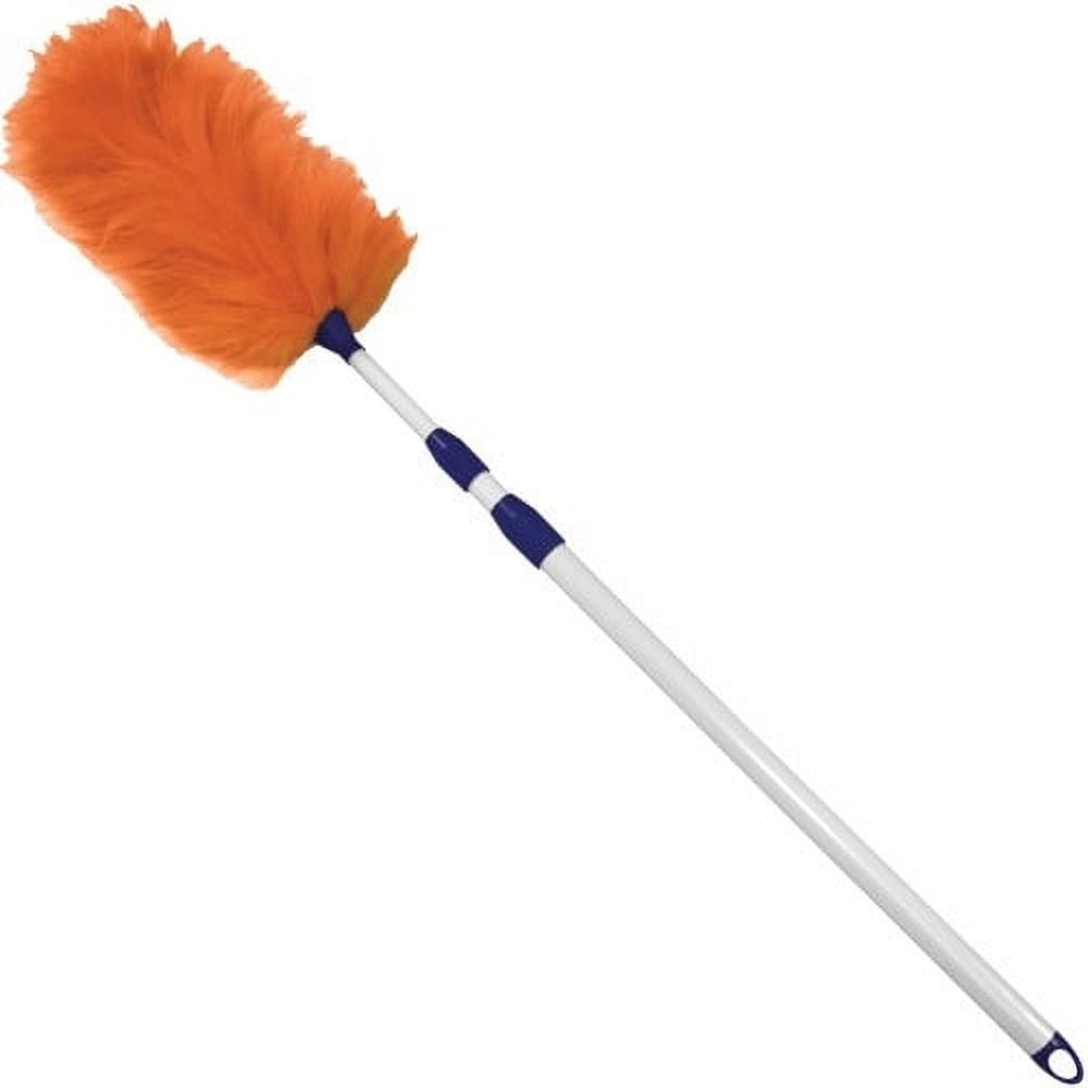 Impact Products Adjustable Lambswool Duster 60" Overall Length - White Handle - 1 Each