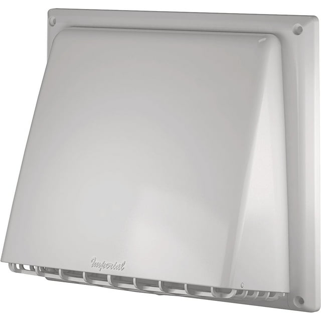 Imperial 6 In. - 7 In. White Plastic Kitchen Wall Vent Cap VT0755