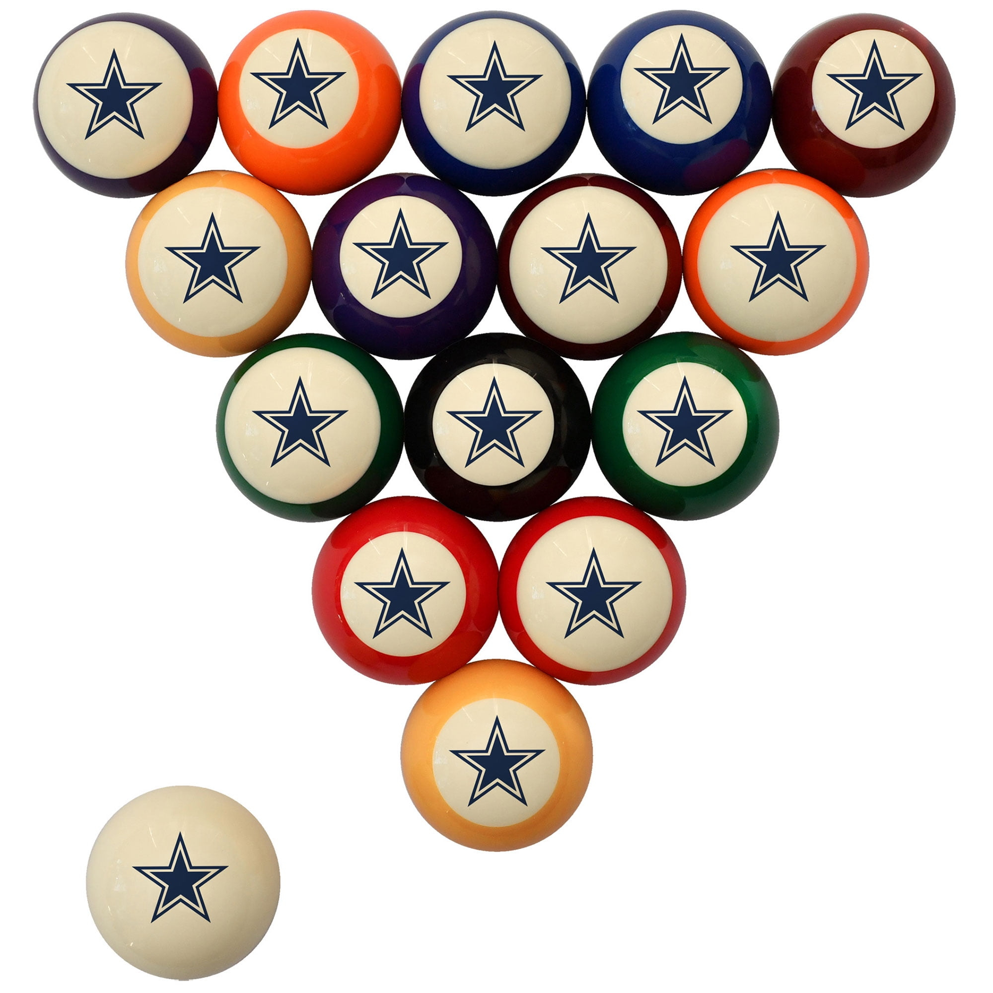 Imperial Cream Dallas Cowboys Retro Billiard Ball Set
