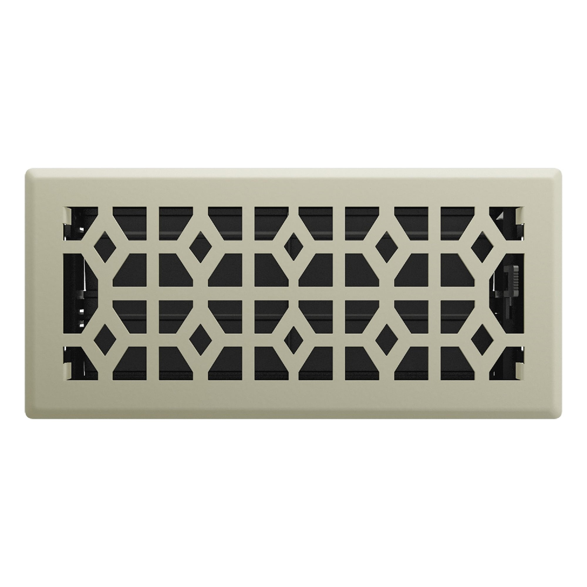 Imperial Templar 4 In. x 10 In. Satin Nickel Steel Floor Register RG3463