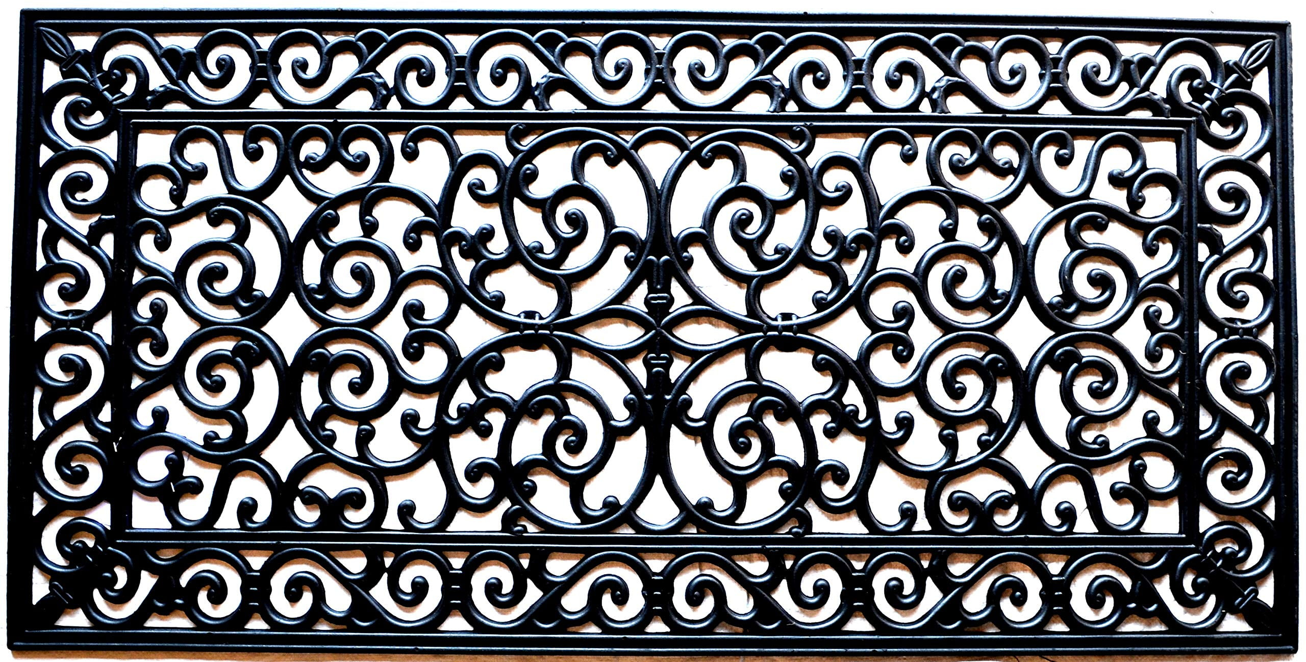 Imports Decor Rubber Doormat, Brooklyn, 24-Inch by 48-Inch