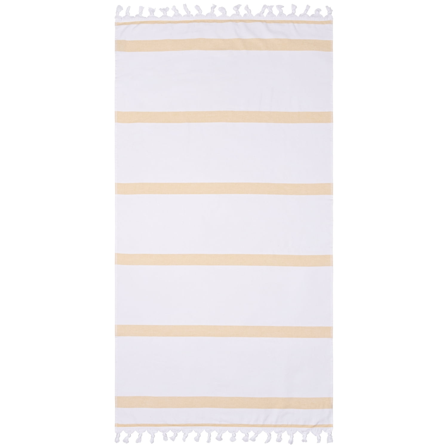 Impressions Ula Stripe Fouta Beach Towel with Tassels