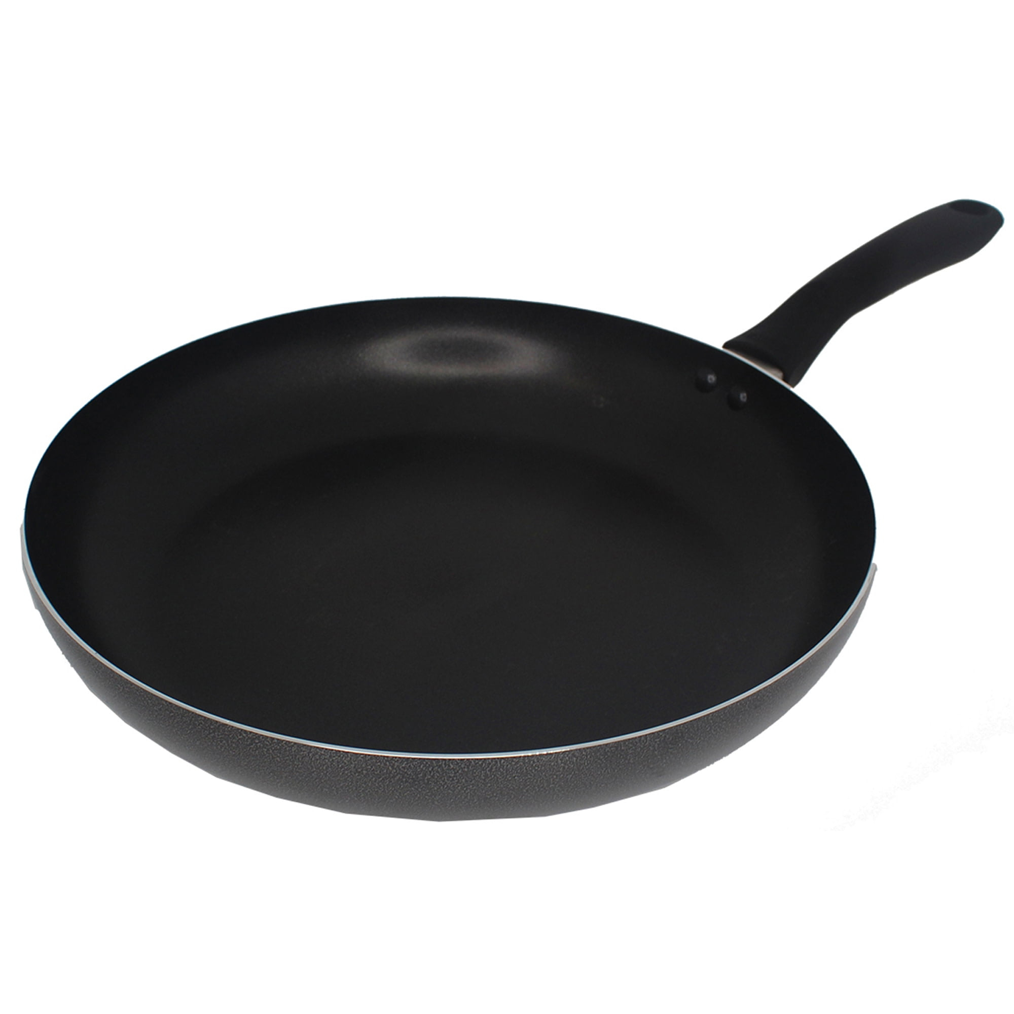IMUSA 10in Charcoal Aluminum Nonstick Fry Pan with Soft Touch Handle, Black