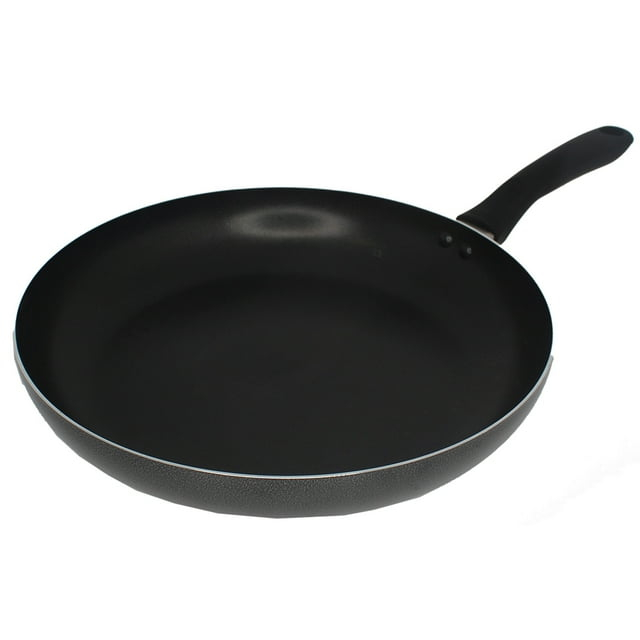 IMUSA 10in Charcoal Aluminum Nonstick Fry Pan with Soft Touch Handle, Black