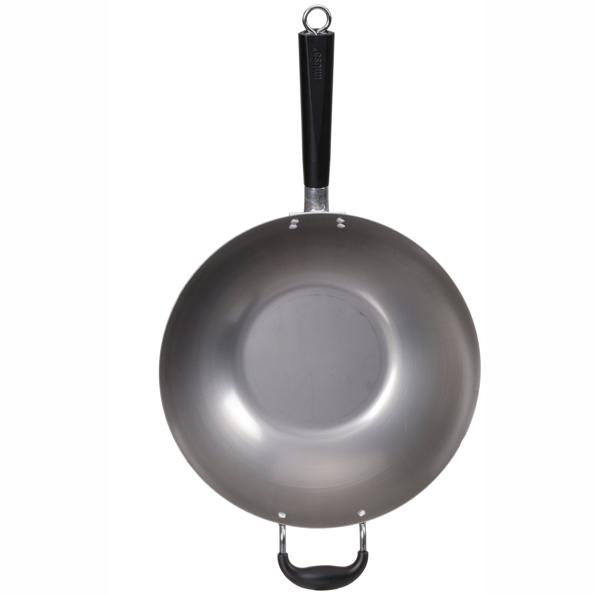 IMUSA 14in Carbon Steel Wok with Cool Touch Handles