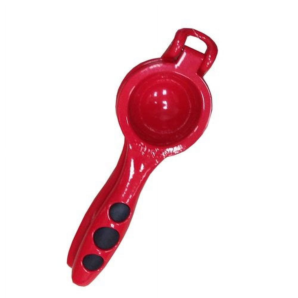 IMUSA Gourmet Cast Aluminum Lemon/Lime Squeezer, Red