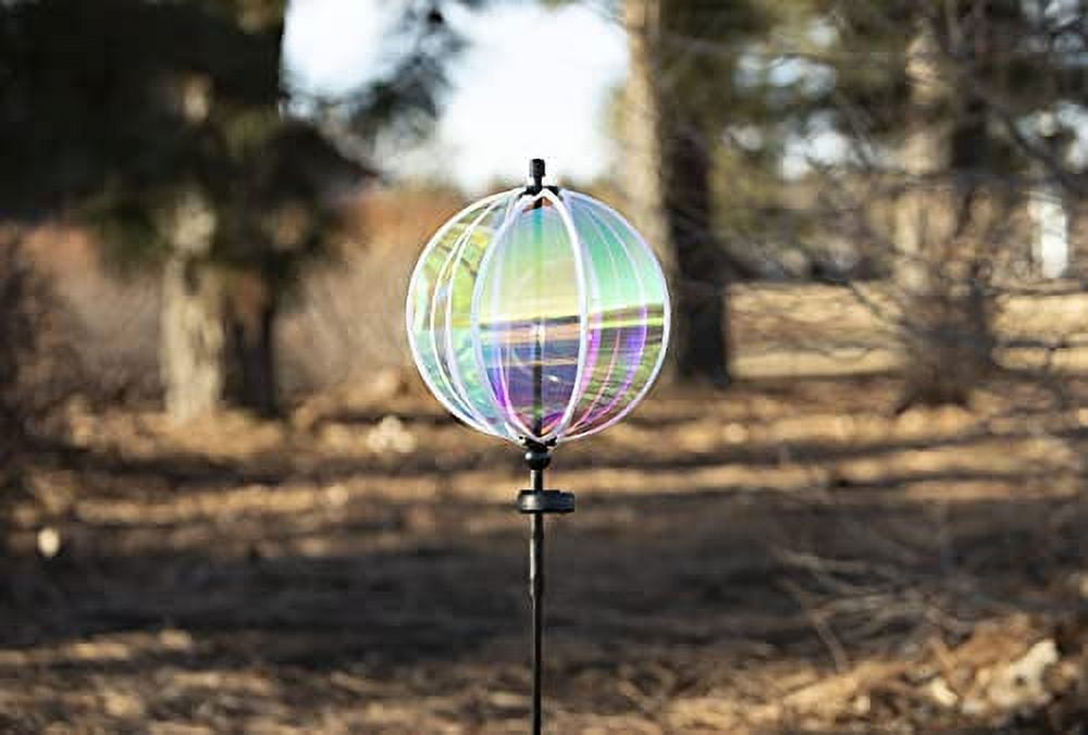 In the Breeze 2657 11 Inch Iridescent Solar Light Gazing Ball