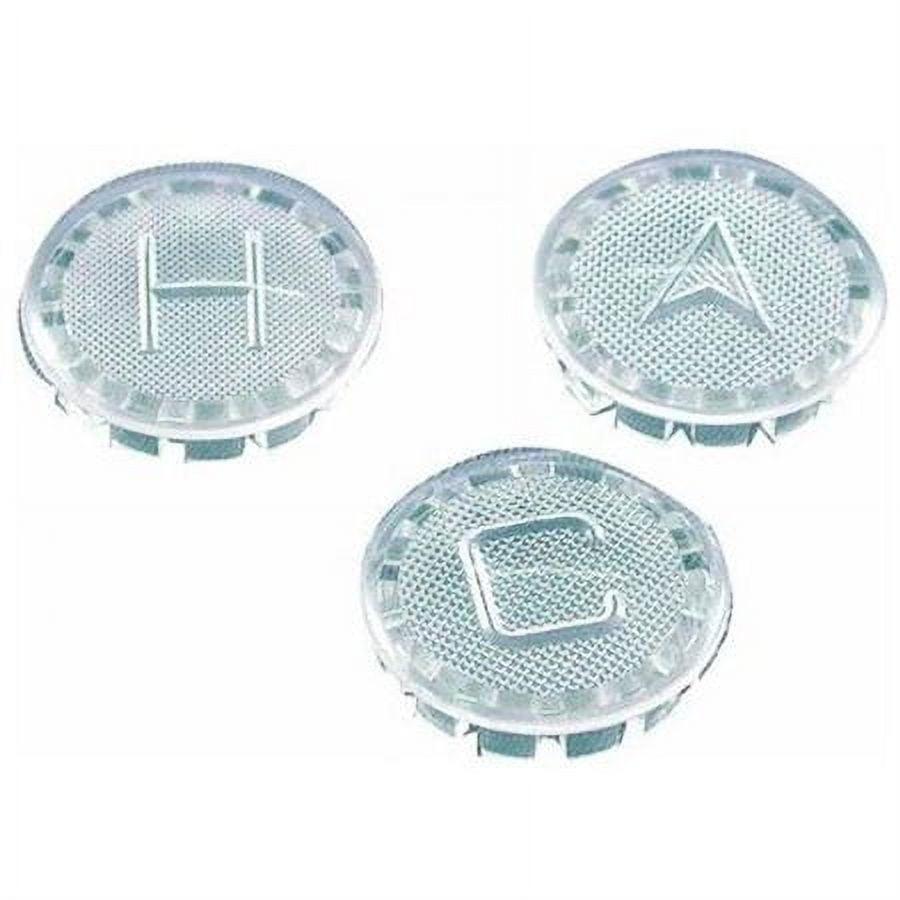 (3-Pk) Danco Index Button for Price Pfister Faucets Clear 80677