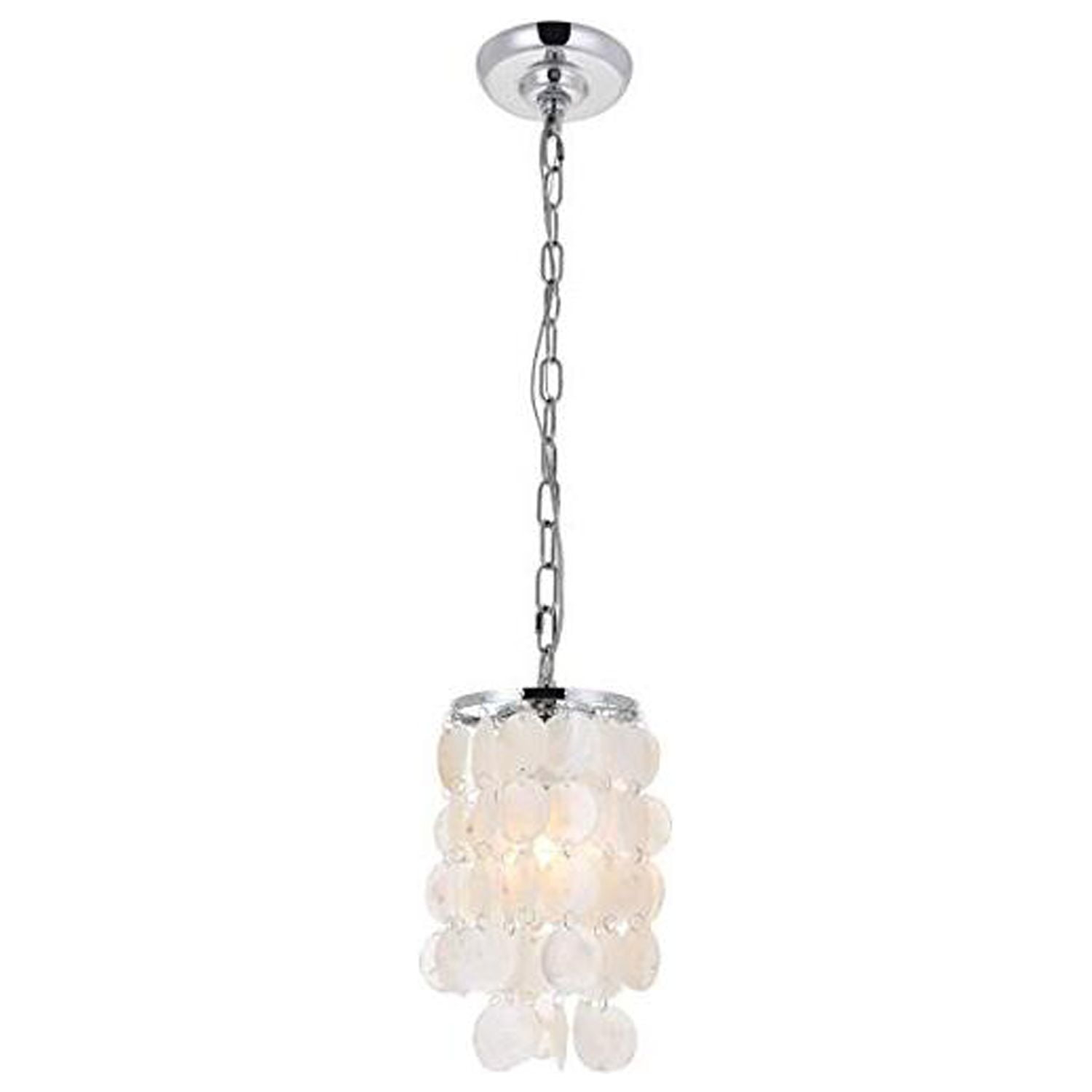 Selene 1 Light Chrome Ceiling Pendant