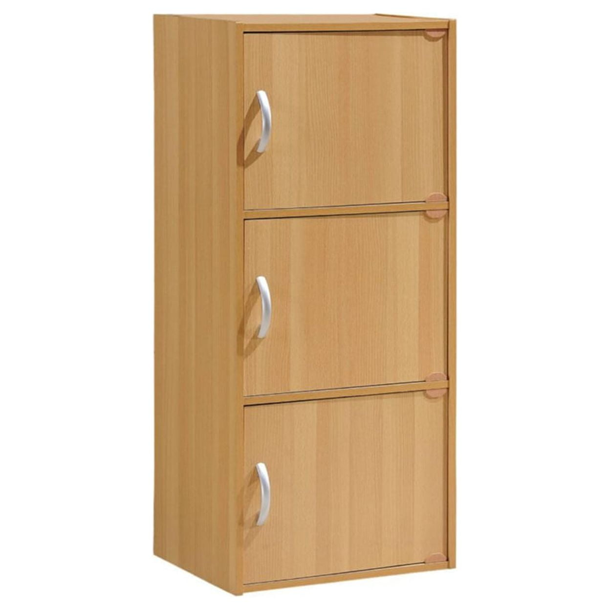 Indoor Modern Home Decorative Furniture 3-Shelf, 3-Door Bookcase