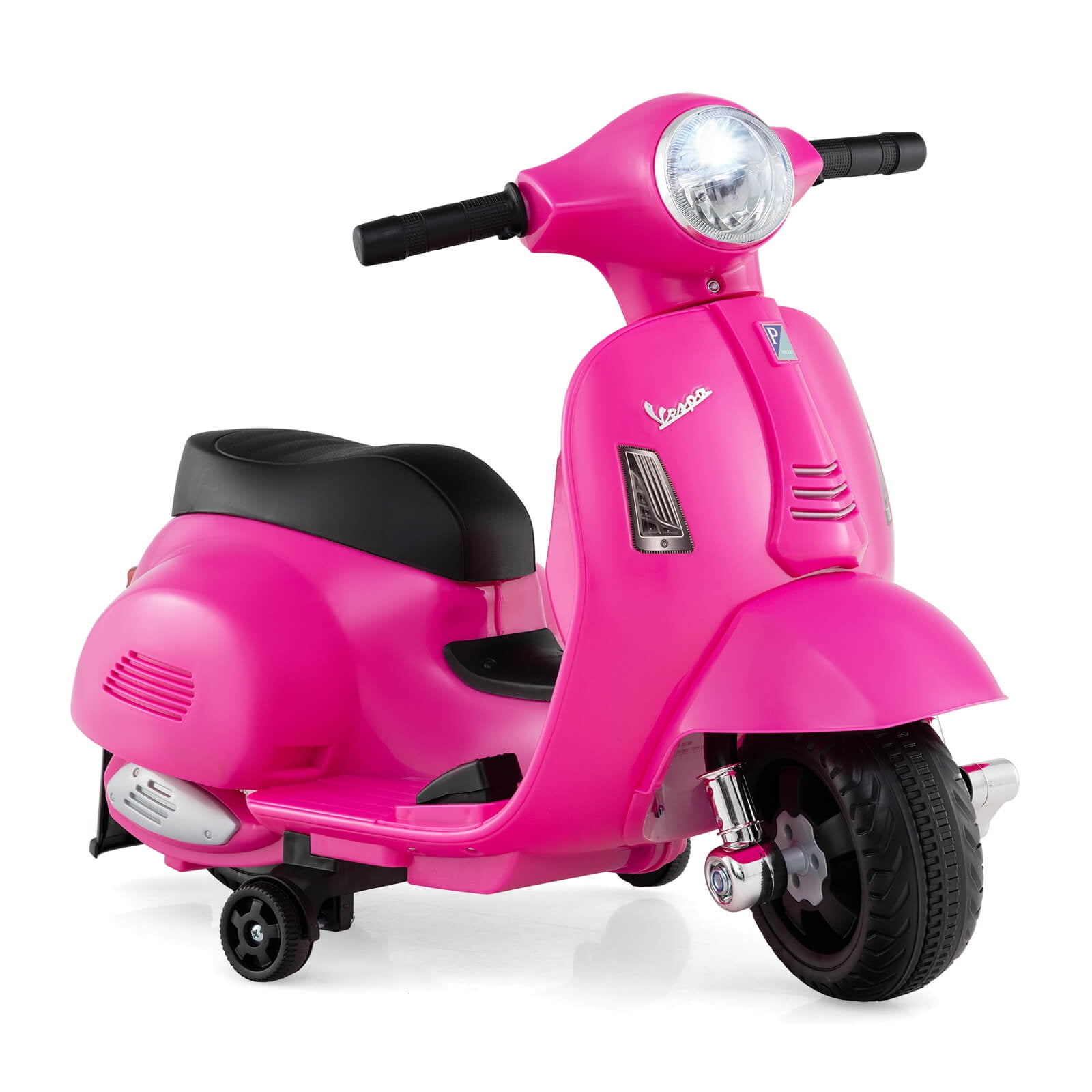 CIPACHO Kids Ride on Motorcycle with LED Headlight and Horn Sound, Kids Toys, Gift for Boys Girls-Pink