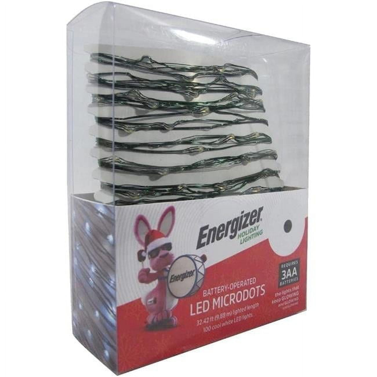 Energizer B51853-88 100 3F Battery Operated LED Microdot Cool White Lights - Quantity 1