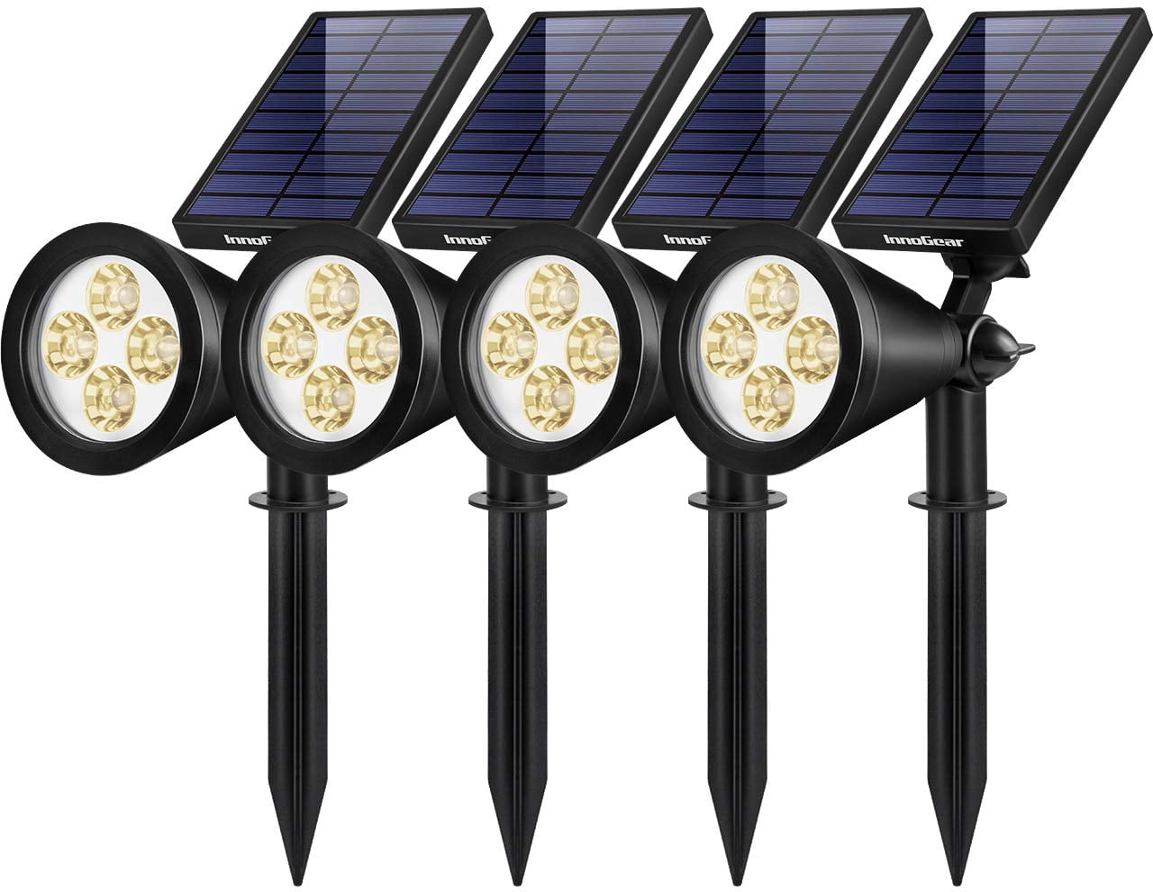 InnoGear Waterproof Solar Powered LED Outdoor Lights, (4 Pack)