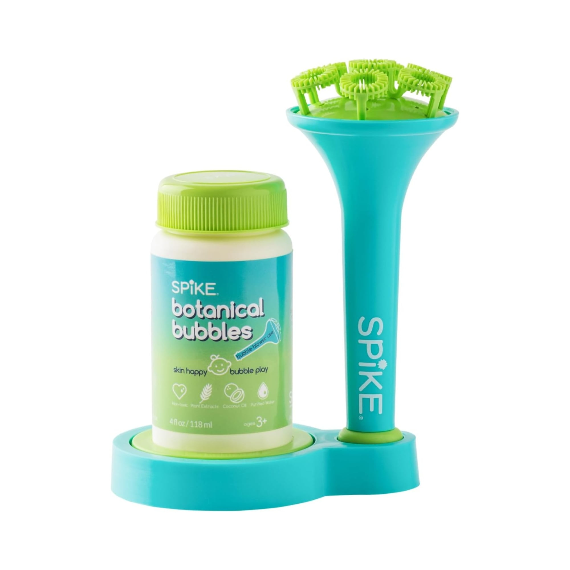 Innobaby Spike Bubble Blower with 4 oz Bubble Solution and Dipping Tray