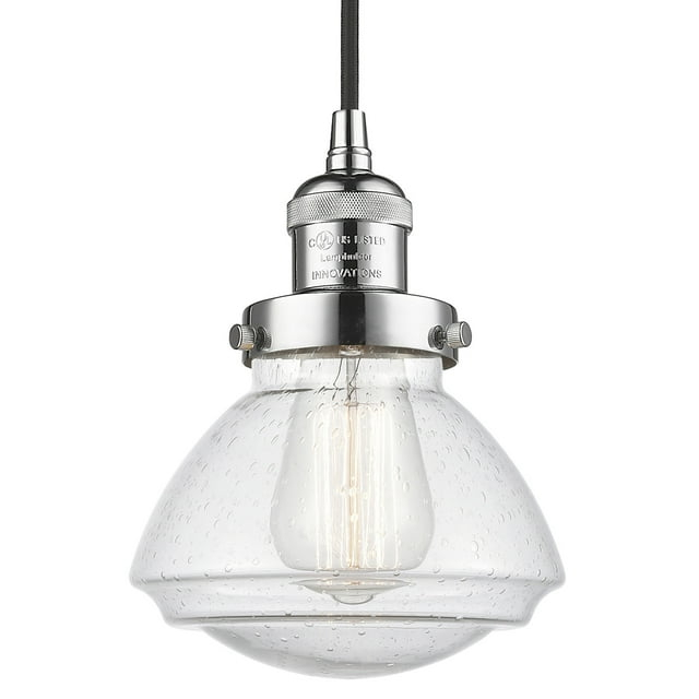 Innovations Lighting 201C Olean Olean 7" Wide Mini Cord Hung Pendant - Chrome