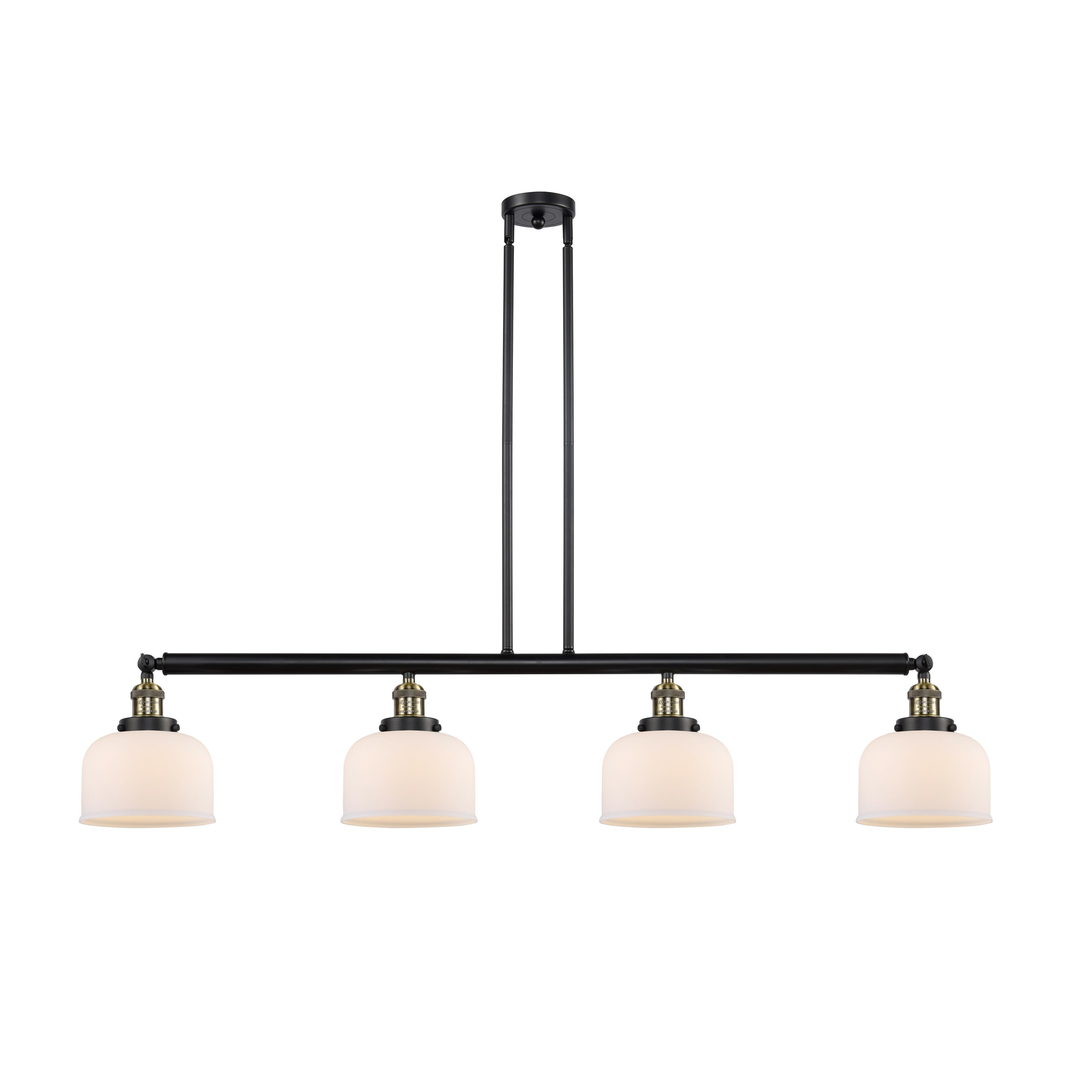 Innovations Lighting 214 Large Bell Bell 4 Light 53" Wide Commercial Linear Chandelier -