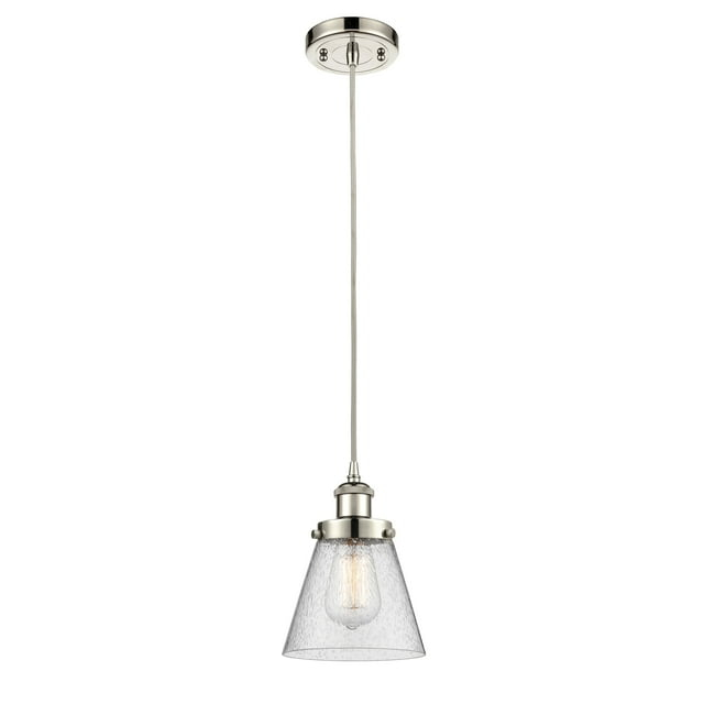 Innovations Lighting 916-1P-9-6 Cone Pendant Cone 6" Wide Mini Pendant - Nickel