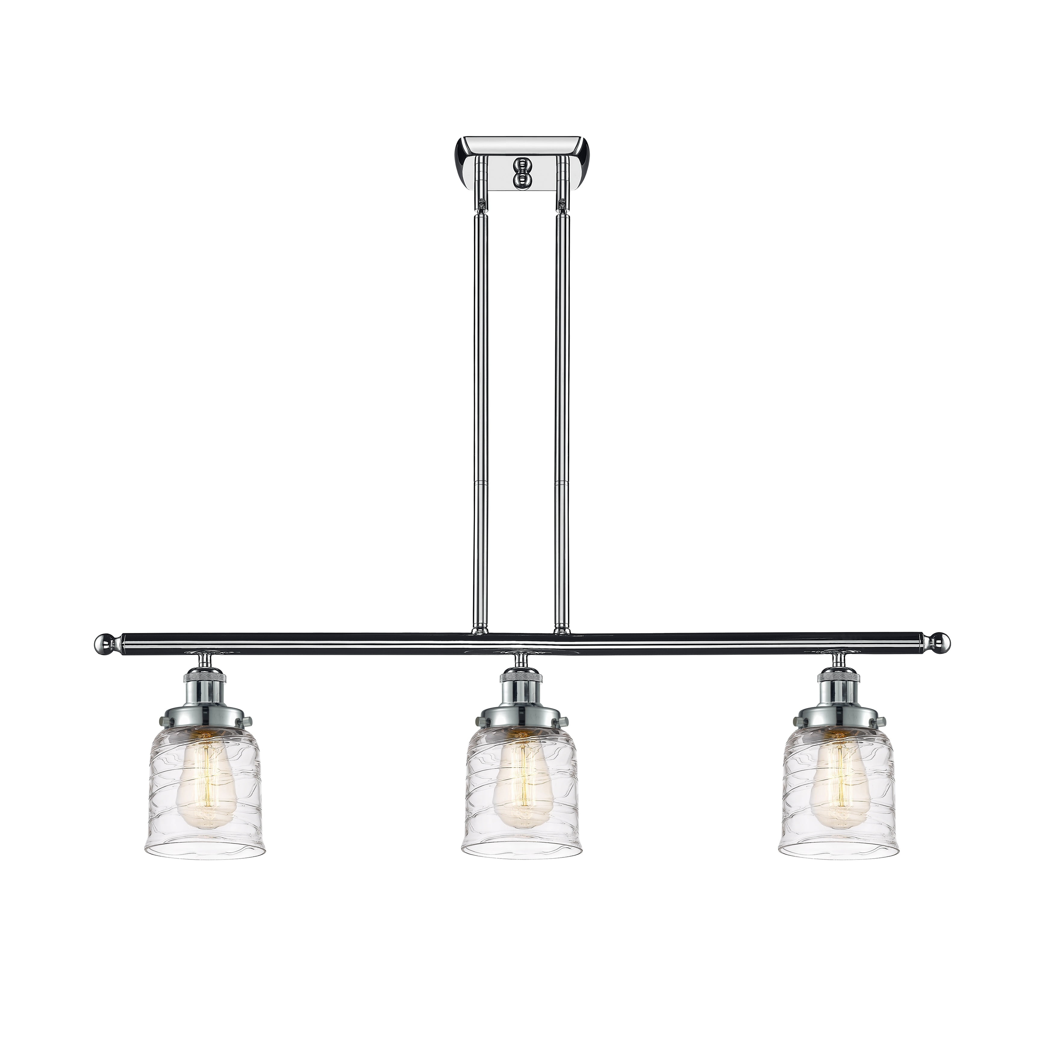 Innovations Lighting 916-3I-10-36 Bell Linear Bell 3 Light 36" Wide Linear Pendant -