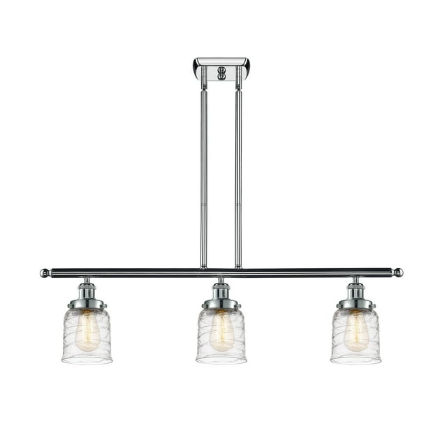 Innovations Lighting 916-3I-10-36 Bell Linear Bell 3 Light 36" Wide Linear Pendant -
