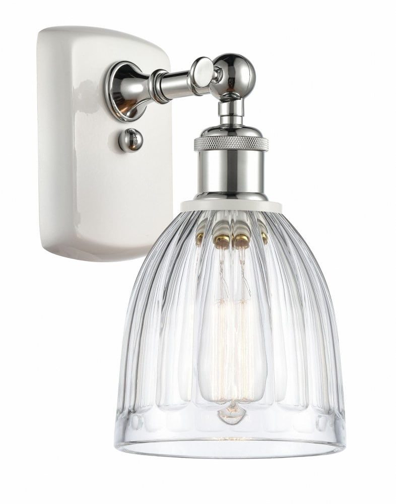 Innovations Lighting 516-1W Brookfield Brookfield 9" Tall Bathroom Sconce - White and