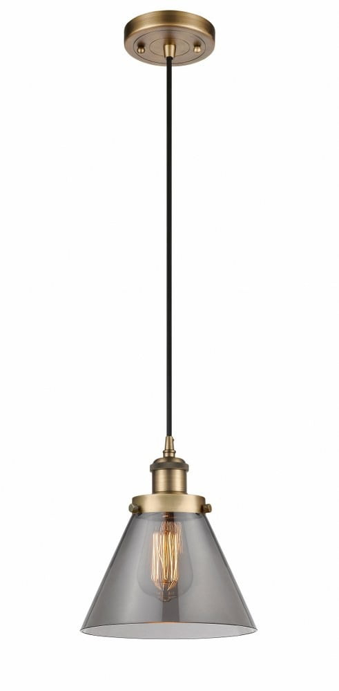 Innovations Lighting Cone 1 - Light Pendant in  Brushed Brass