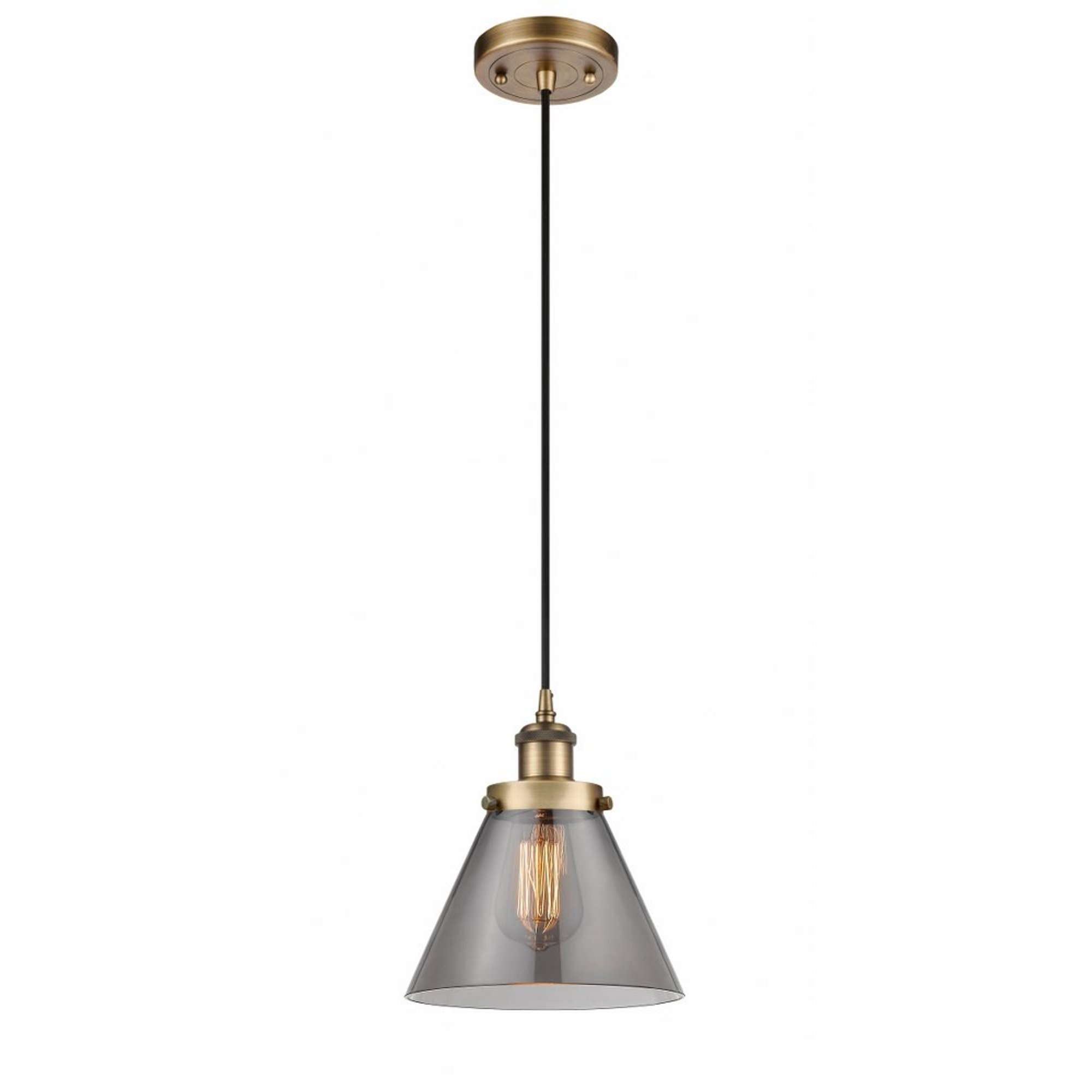 Innovations Lighting Cone 1 - Light Pendant in  Brushed Brass