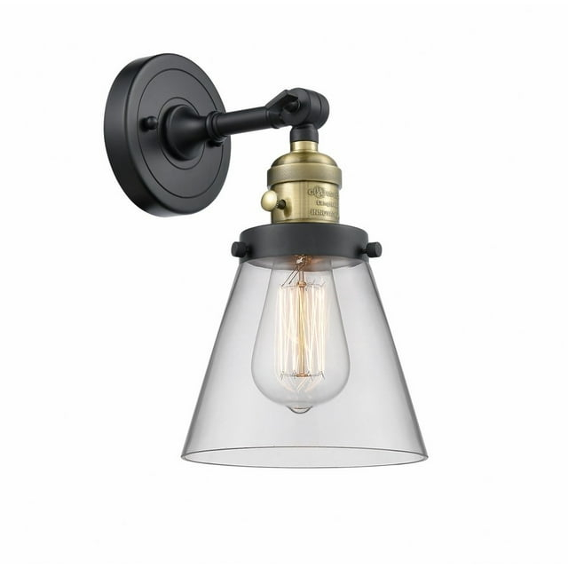 Innovations Lighting Cone 1 - Light Sconce in  Black Antique Brass