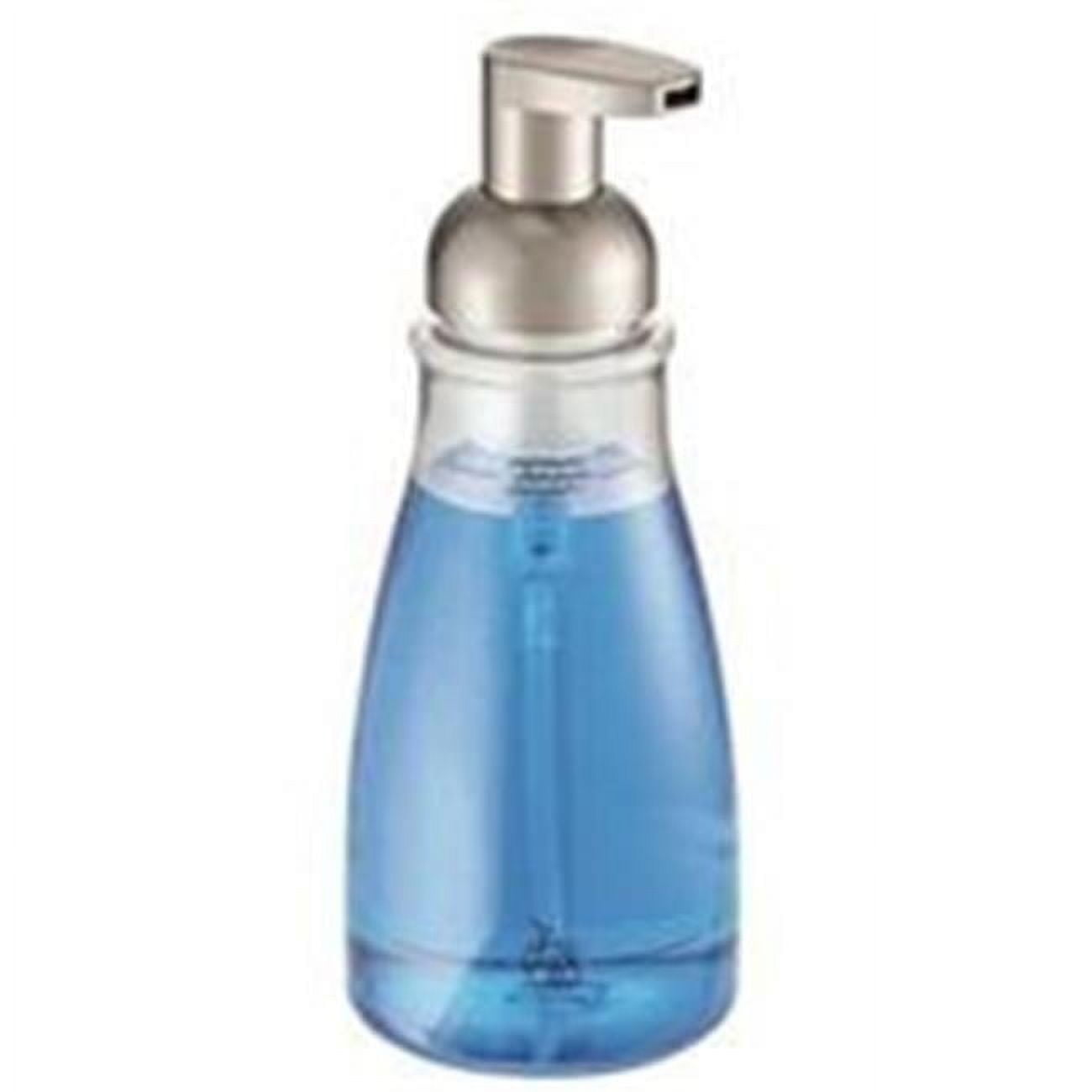 iDesign - Brushed Nickel - Plastic - Soap Dispenser - Clear