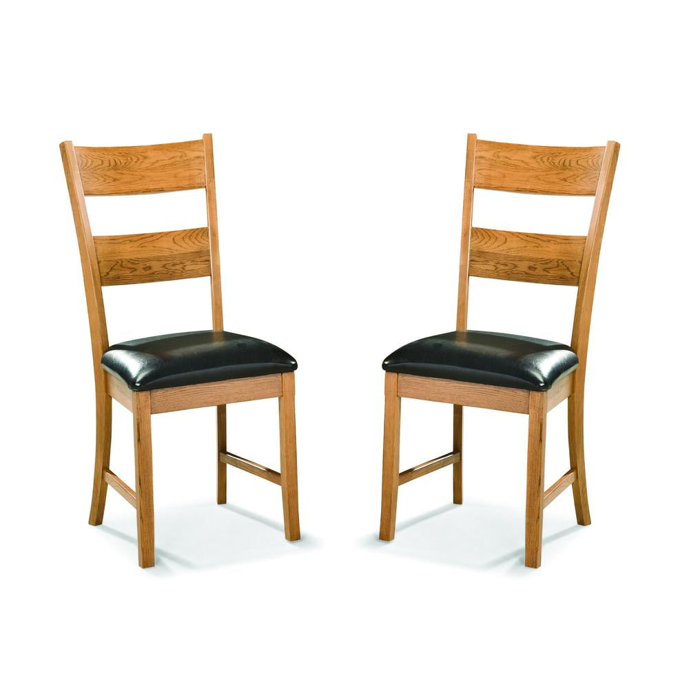 Intercon Family Dining Ladderback Side Chair, Chestnut Finish (Set of 2)