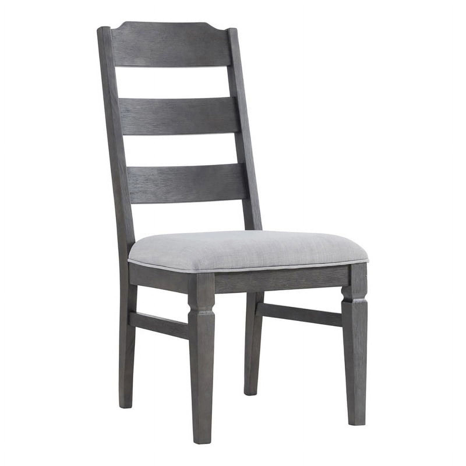 Set of 2 Foundry Ladderback Side Chair Brushed Pewter - Intercon