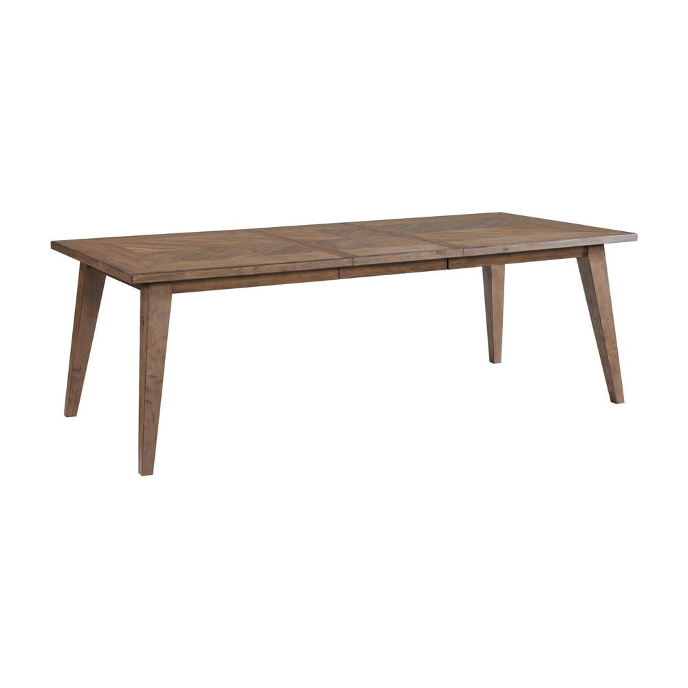 Intercon Furniture Oslo Transitional Wood Dining Table with Leaf in Chestnut
