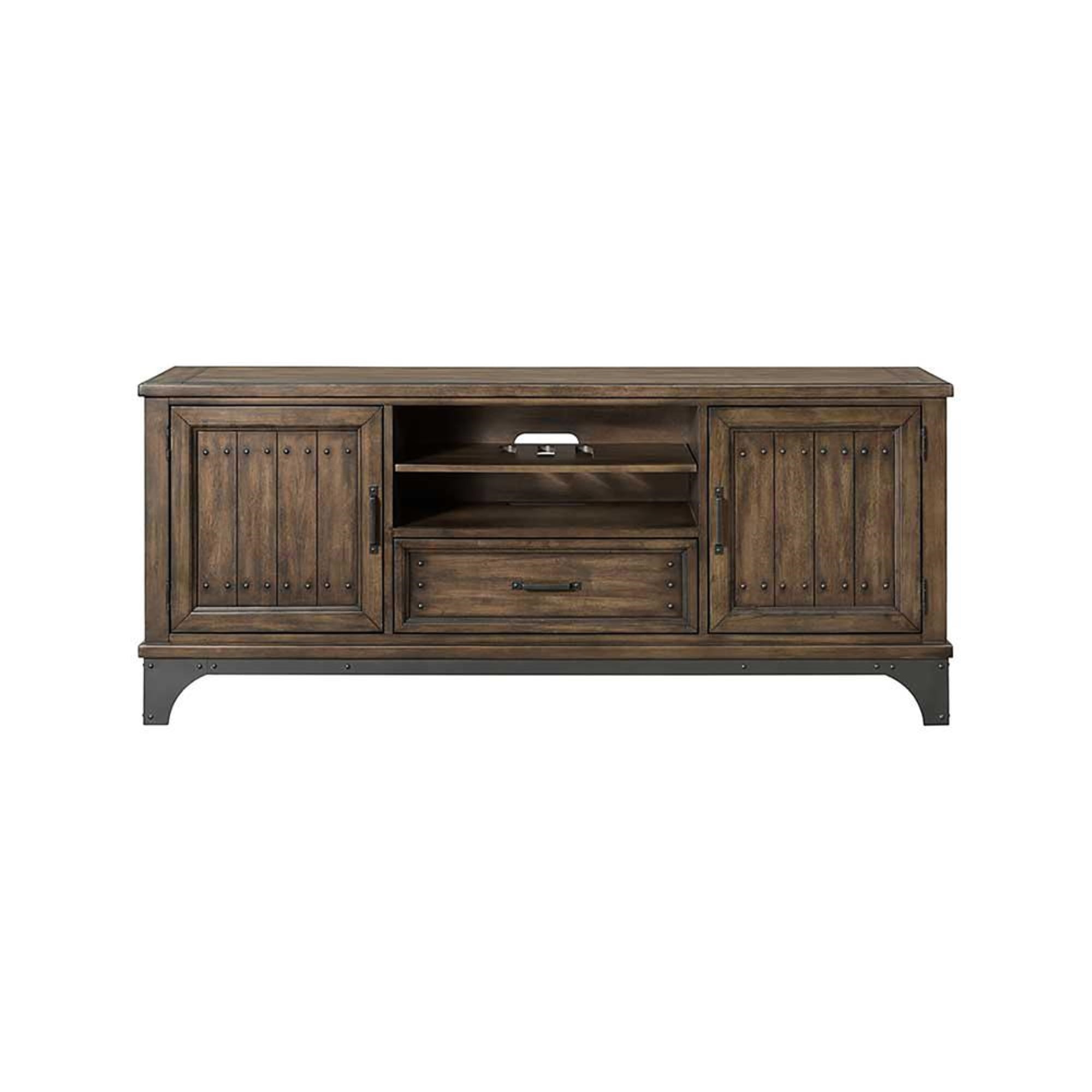 Intercon-TV Console, 70 x 18 x 30 in Gun Powder Gray