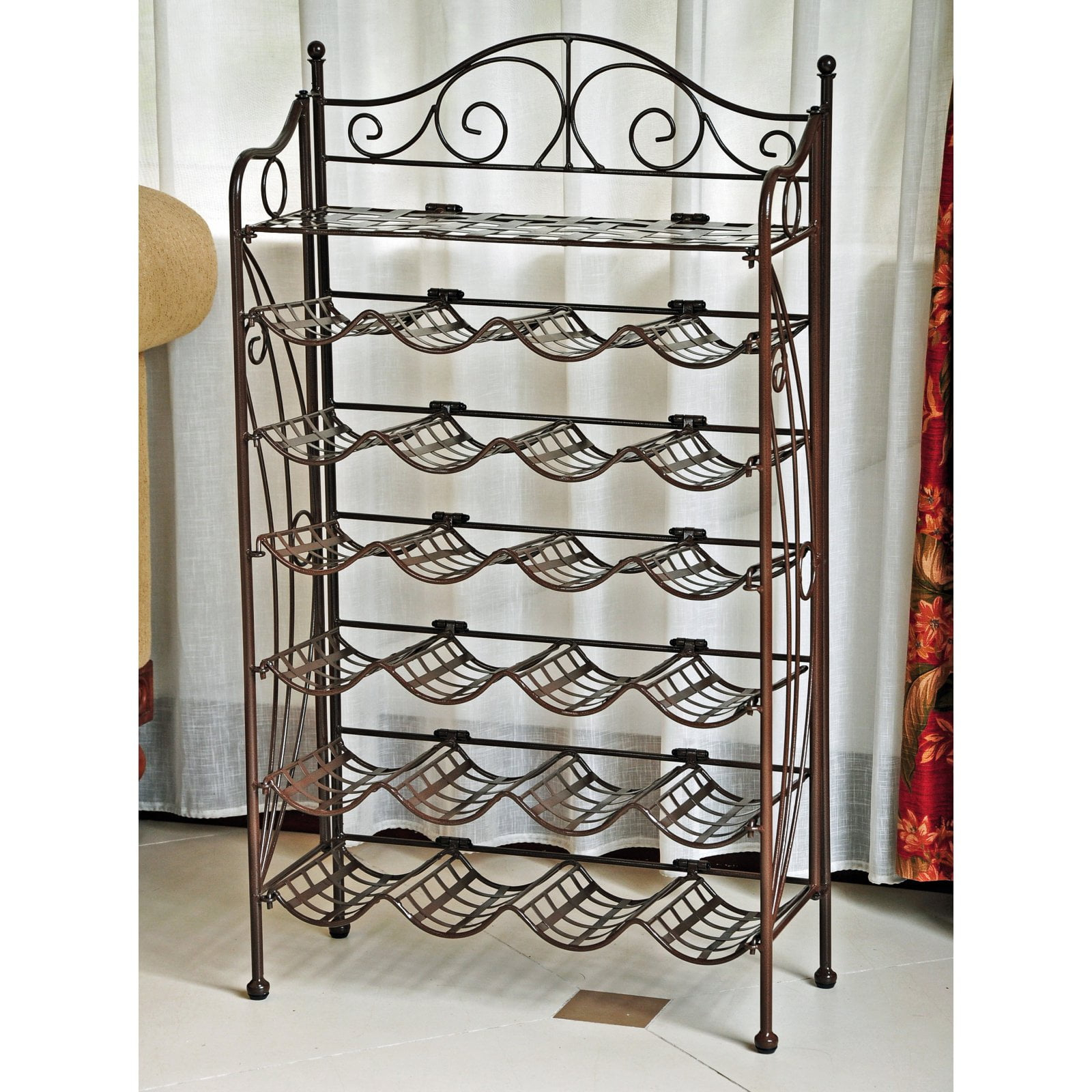 Iron 24-Bottle Wine Rack