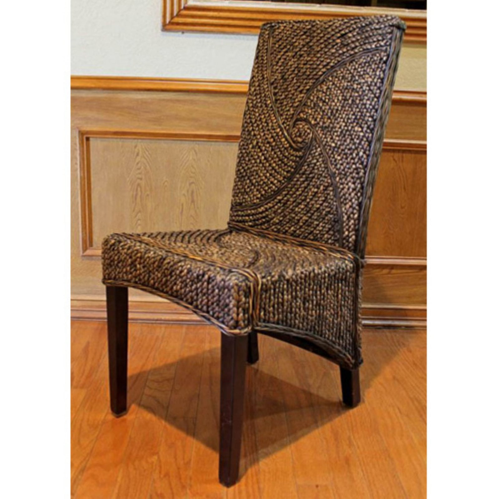 Lambada Hyacinth Spiral Design Chair (Set of 2)