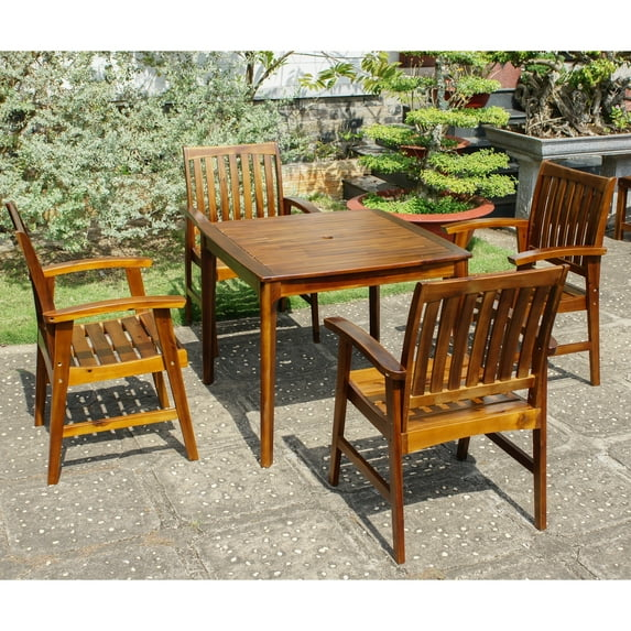International Caravan Highland Five Piece Dining Group, stain
