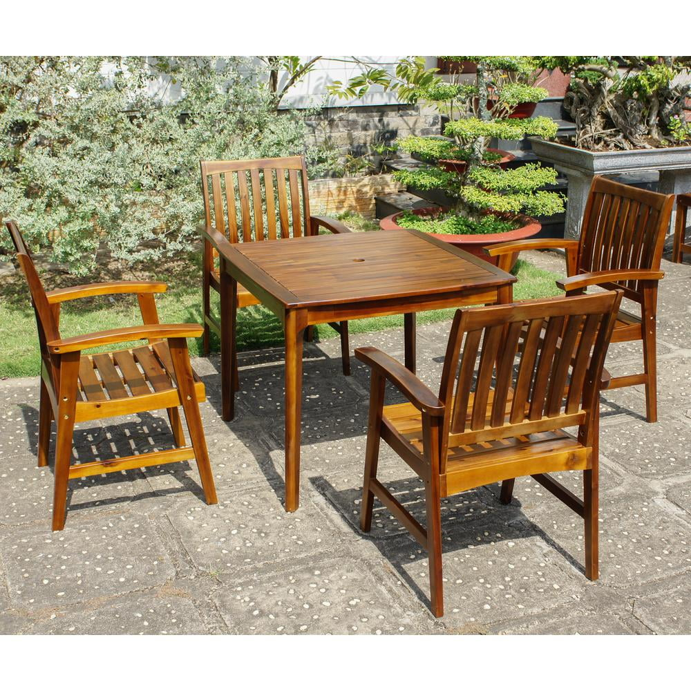 International Caravan Highland Five Piece Dining Group, stain